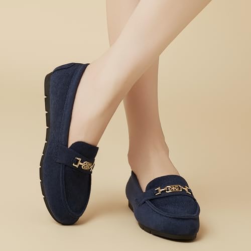 Image of Women's Loafer Shoes Leisure Slip On Work Shoes Comfort Walking Flats