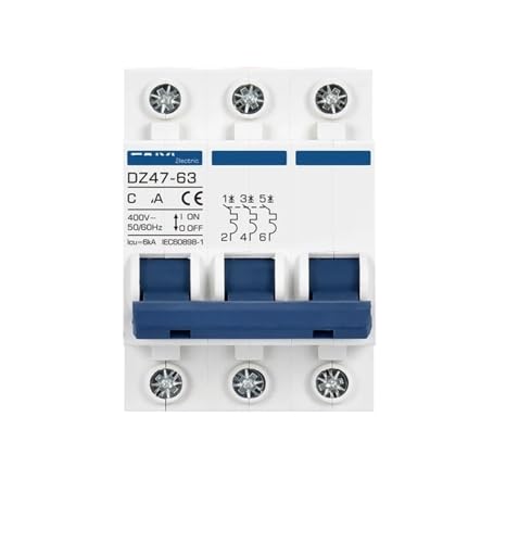 Interrupteur à air 3P 10A DZ47 adapté pour rénover un tableau électrique 380V