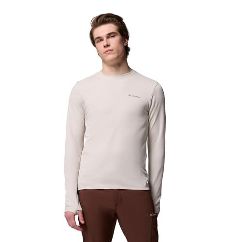 Columbia Tech Trail Utility Warm Long Sleeve Crew Technisches Langarm-T-Shirt für Herren, Dark Stone, XXL – Ansicht 1