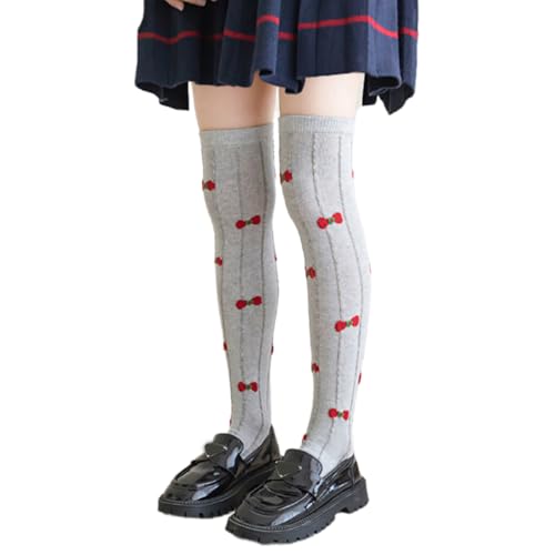 Long Boot Socks Over Knee Stockings Calf Girls Bowknot Stockings Children For Girls 3-8 Year Kids Socks