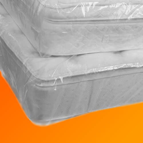 Housse De Protection Transparente Pour Matelas - Polyéthylène 300 Microns - Anti-poussière, Eau Et Saleté - Pour Déménagement Ou Stockage