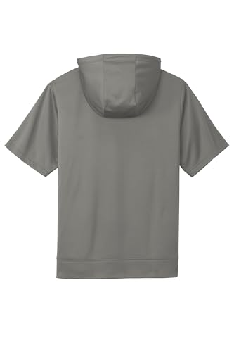 SPORT-TEK Unisex Sport-Wick Fleece Short Sleeve Hooded Pullover2
