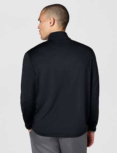 Image of Callaway Men's Golf Chest Stripe Long Sleeve 1 /4 Zip Mock Pullover