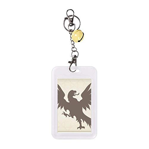 Badge de protection pour carte de crédit Europ avec motif animaux et clochette jaune