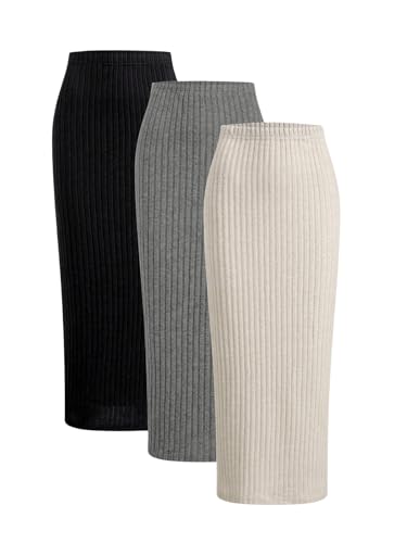 Jupe moulante en tricot de qualité supérieure douceur et élégance