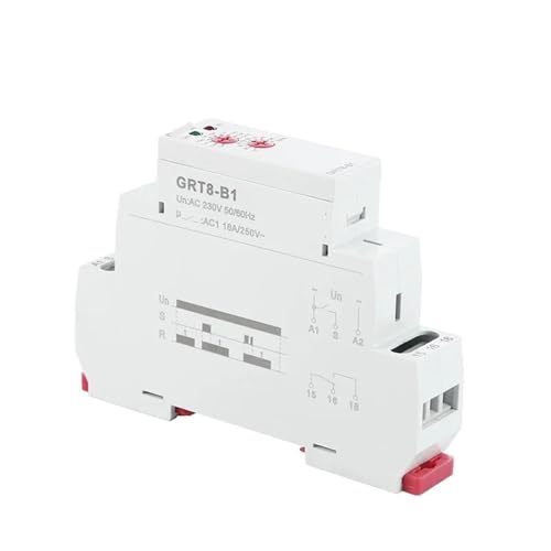 Relais temporisé électronique GRT8-B rail DIN commande AC230V 12V 240V 16A