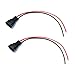 iJDMTOY 9005/9006/H10 Male Adapter Wiring Harness Sockets Wire Compatible with Automtive Driving Light, Running/DRL, Fog Light, Retrofit, Off-Road Lighting, etc