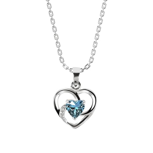 CLARA 925 Sterling Silver Heart Pendant Necklace | with or Withou...