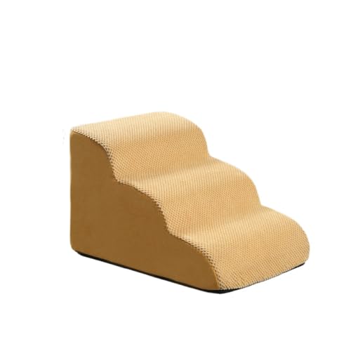 TIKHJ 犬 階段 ステップ ペット 階段 犬 ステップ 洗える 犬階段 滑り止め 犬用階段 安定性 小型犬 高齢犬 (3段,B)