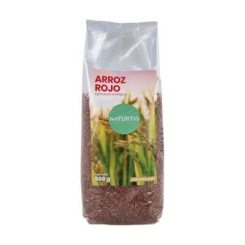 Arroz Rojo de Agricultura ecológica 500 g | Vegan | Alto contenido en fibra | Arroz integral