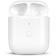 Compatible for AirPods Charging Case Replacement AirPod 1st 2nd Generation 550mAh with Wireless Charging Bluetooth Pairing Sync Button No Earbuds for AirPods 1st 2nd