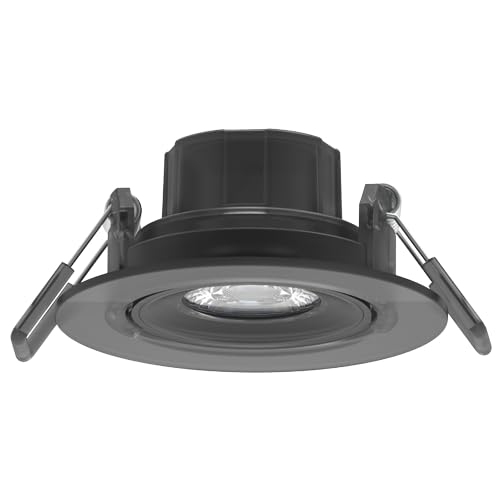 4lite Marsonia Indoor Downlight (Black) Pack of 10 Dimmable 600lm Warm White LED Integrated Spotlight with IP20 Rating- 4L1/2222/4X10-4yr Guarantee - Image 3