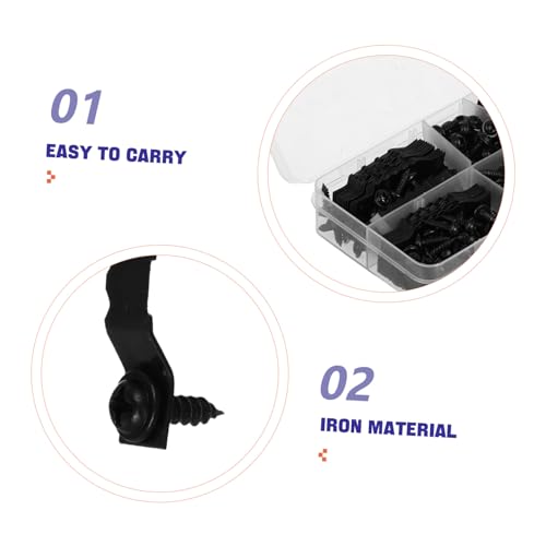 Image of KALLORY 100pcs Metal Photo Frame Hanging Hangers Kit Canvas Hanger Screws Frame for Wall Decor