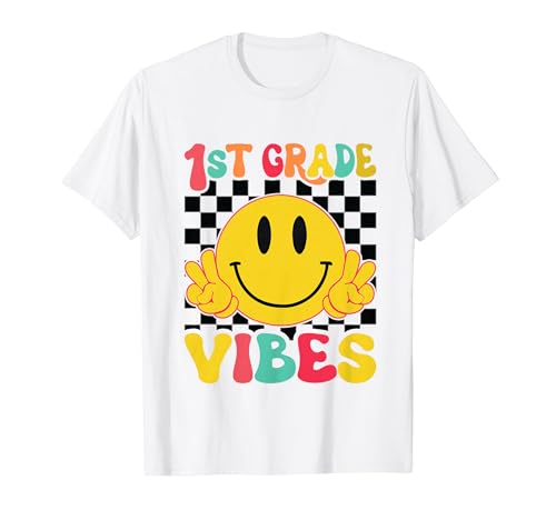 1st Grade Vibes First Day Back to School Teachers Students Camiseta