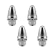 Ruiwaer 4PCS 4mm C Airplane Spinners Propeller Adapter Saver Adapter Holder for Shaft Brushless Motor RC Motor Prop Speed Controller Electric Motor Accessories, Silver