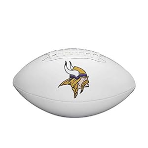 WILSON NFL Live Signature Autograph Football – Official Size, Minnesota Vikings
