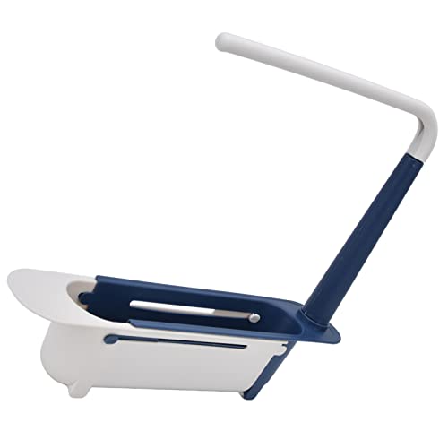Fdit organizador telescópico para fregadero, estante ajustable debajo del fregadero, organizador de cocina expandible con gran capacidad (azul) miniatura 5