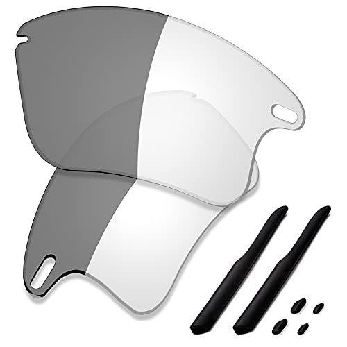 Image of SAUCER Premium Replacement Lenses & Rubber Kits for Oakley Fast Jacket XL OO9156 | Fast Jacket XL Low Bridge Fit Sunglasses