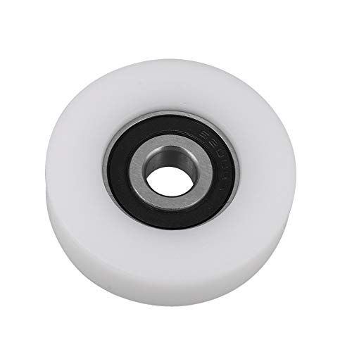 CNBTR Umlenkrolle mit flachem Kunststoffüberzug, 10 mm Innendurchmesser, 50 mm Außendurchmesser.