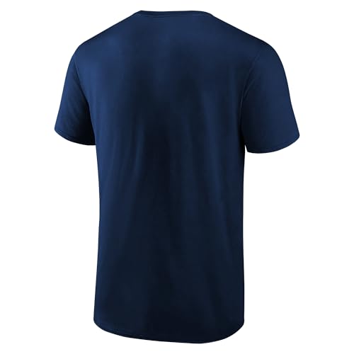 Icon Sports Fcb94ct-n-l Barcelona-Camiseta de Manga Corta para Hombre, Azul Marino, L