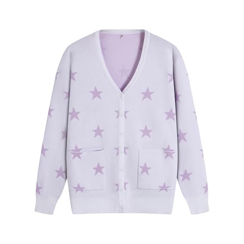 Image of Women's Lightweight Button Down Cardigan Sweaters Long Sleeve Classic V Neck Knit Soft Shrugs with Pocket