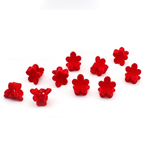 Pinzas pequeñas 30 pcs color rojo plastico miniatura 5