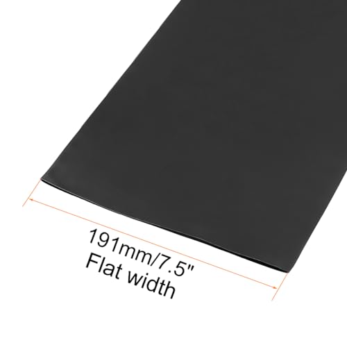 uxcell Heat Shrink Tubing, 120mm Dia 191mm Flat Width 2:1 Rate Shrinkable Tube Cable Sleeve 1m - Black by uxcell - Used condition - Image 3