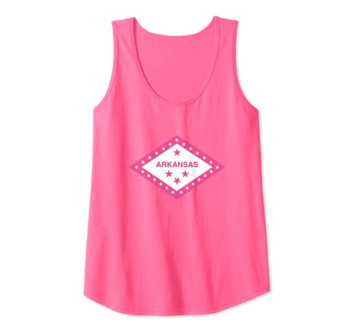 Rosa Arkansas bandiera per donne ragazze AR souvenir regalo Canotta