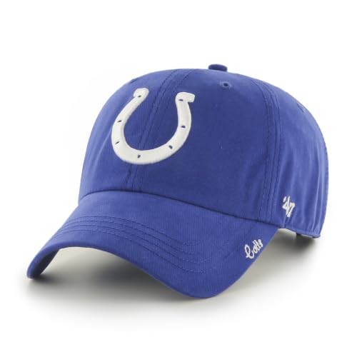 47 NFL Indianapolis Colts Women's Miata Clean Up Adjustable Hat, One Size, Royal
