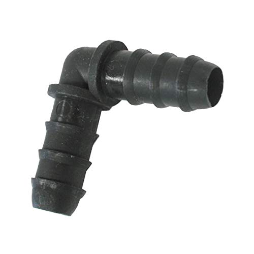 Coudes Goutte à Goutte S&M 16mm - Lot De 50 Pièces - Polypropylène Noir - Pour Système D'arrosage Automatique