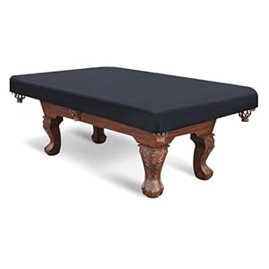 PATIKIL 8 Fuß Billardtisch Abdeckung Schwarz