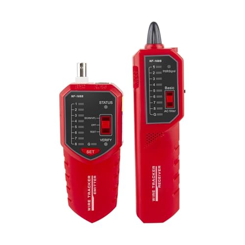 NF-168S Wire Tracker Telephone Network LAN Coax Cable Tester POE Tracer with Anti-Jamming Line Finder