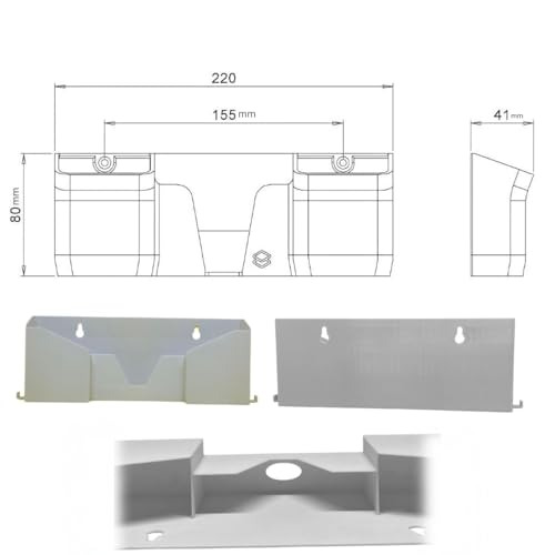 Suporte Parede Triplo Para Controle Remoto Onyon Universal