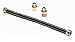 Dreffco 3/4" x 18" Black Non-Whistle Gas Flex Line for NG or LP Fire Pits