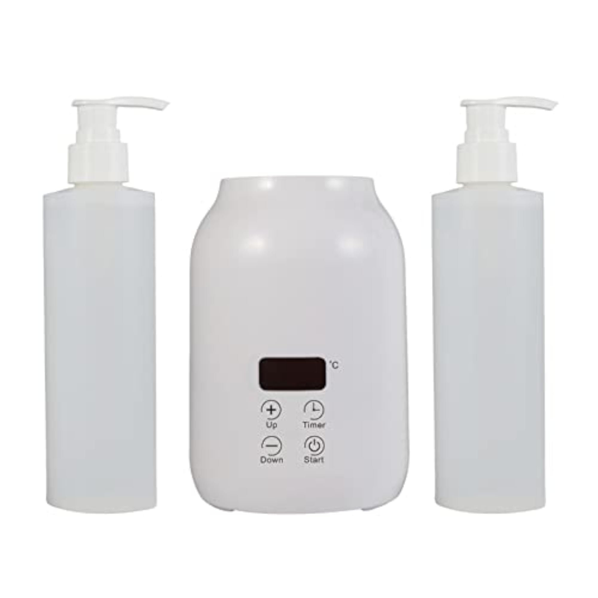 Small Multifunction Massage Oil Heater with 2 Empty Bottles