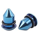 New 2026 Unisex 2Pcs Stainless Steel Spike Cone Ear Gauges Taper Plugs Tunnel Expander Stretcher Earrings Piercing Body Jewelry Findings Fashion Trendy Accessories Creative Gift For Women And Men