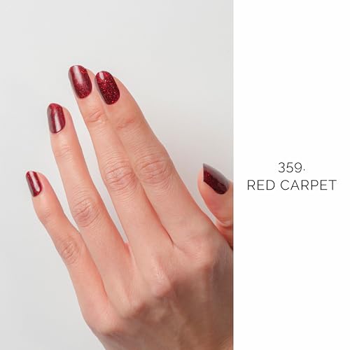 NAILOG Semi Cured Gel Nail Strips (20 Extra Long Stickers), Red Carpet - Image 2