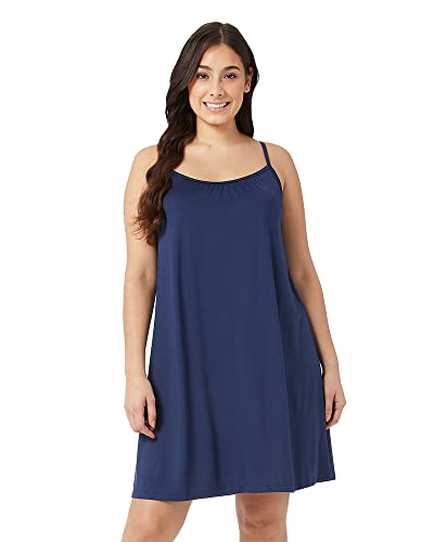 Image of 32 Degrees Women's Cool Flowy Bra Dress | with Built-in Cups | Relaxed Fit | Adjustable Spaghetti Strap