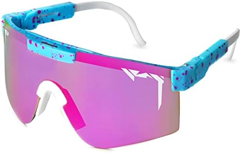 Polarized Cycling Sunglasses for Men Women,UV400 Sports Glasses for Youth,Windproof Goggles for Baseball Running Golf Fishing (C13)