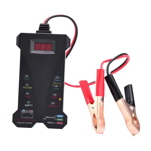Parliky Digital Battery Tester Voltmeter and Charging System Analyzer Lcd Display for Car Battery Load Tester and