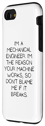 Image of iPhone SE (2020) / 7 / 8 Motivational Saying Mechanical Engineer Learning School Gag Case