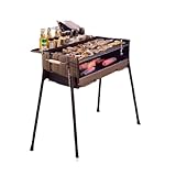 Parrilla portátil para Barbacoa, Parrilla para Patio, Barbacoa doméstica al Aire Libre, Parrilla de carbón, Herramienta para Parrilla, Pierna de Cordero a la Parrilla con carbón, Barbacoa po