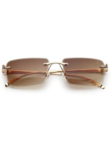 Image of HASHTAG EYEWEAR Men's Stylish Fashion Sunglasses | UV400 Protection | Branded Metal Frame | Trendy Eyewear for Men | Summer, Outdoor, Driving, and Beach Use | Lightweight and Comfortable