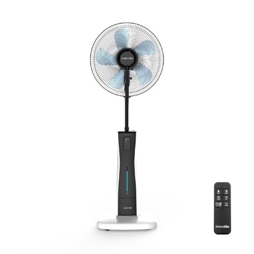 UNIVERSALBLUE | Ventilador humidificador con Ruedas | Mando a Distancia | 3 Velocidades | Silencioso UNIVERSALBLUE | Ventilador humidificador con Ruedas | Mando a Distancia | 3 Velocidades | Silencioso