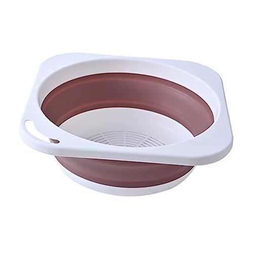HOODANCOS Folding Basin for Wash Kitchen Vegetable Storage Camping Laundry Lightweight Portable