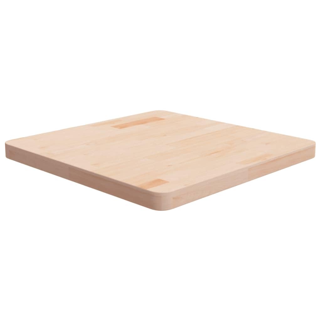 vidaXL Tablero de Mesa Cuadrada Escritorio Superficie Salón Cocina Comedor Oficina Auxiliar Consola Centro Mueble Madera de Roble sin Tratar