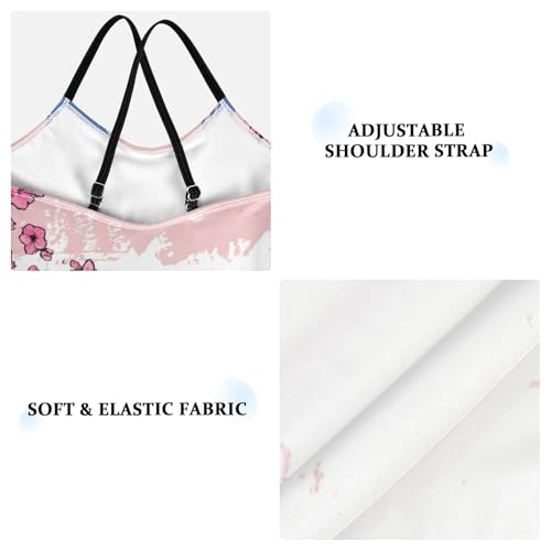 Vintage Paris Eiffel Tower Girls One Piece Swimsuits, Spaghetti Straps, Cross Back Design, Ages 3T3