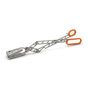 Grillrost.com Das Original T-REX - Die Premium Grillzange aus Deutschland - Maximale Kraft durch Hebelübersetzung - Edelstahl -