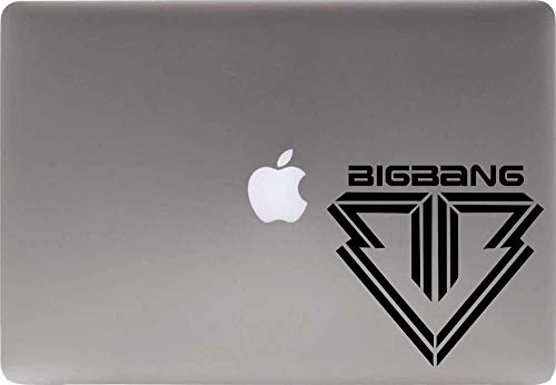 Bigbang Text BB Logo Vinyl Decal Sticker for Computer MacBook Laptop Ipad Electronics Home Window Custom Walls Cars Trucks Motorcycle Automobile and More (Black)