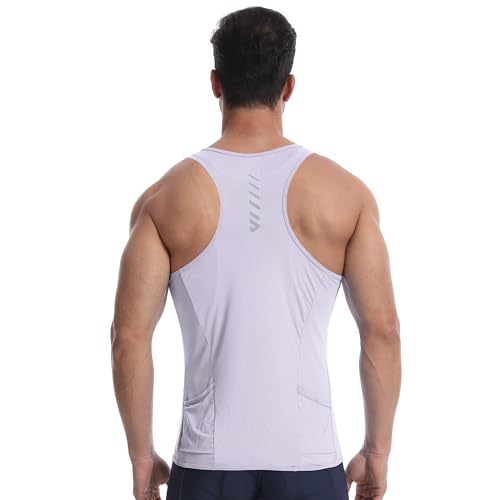 Lo.gas Sleeveless Cycling Jersey Men, Bike Base Layer Lightweight and Breathable with Back Pocket...